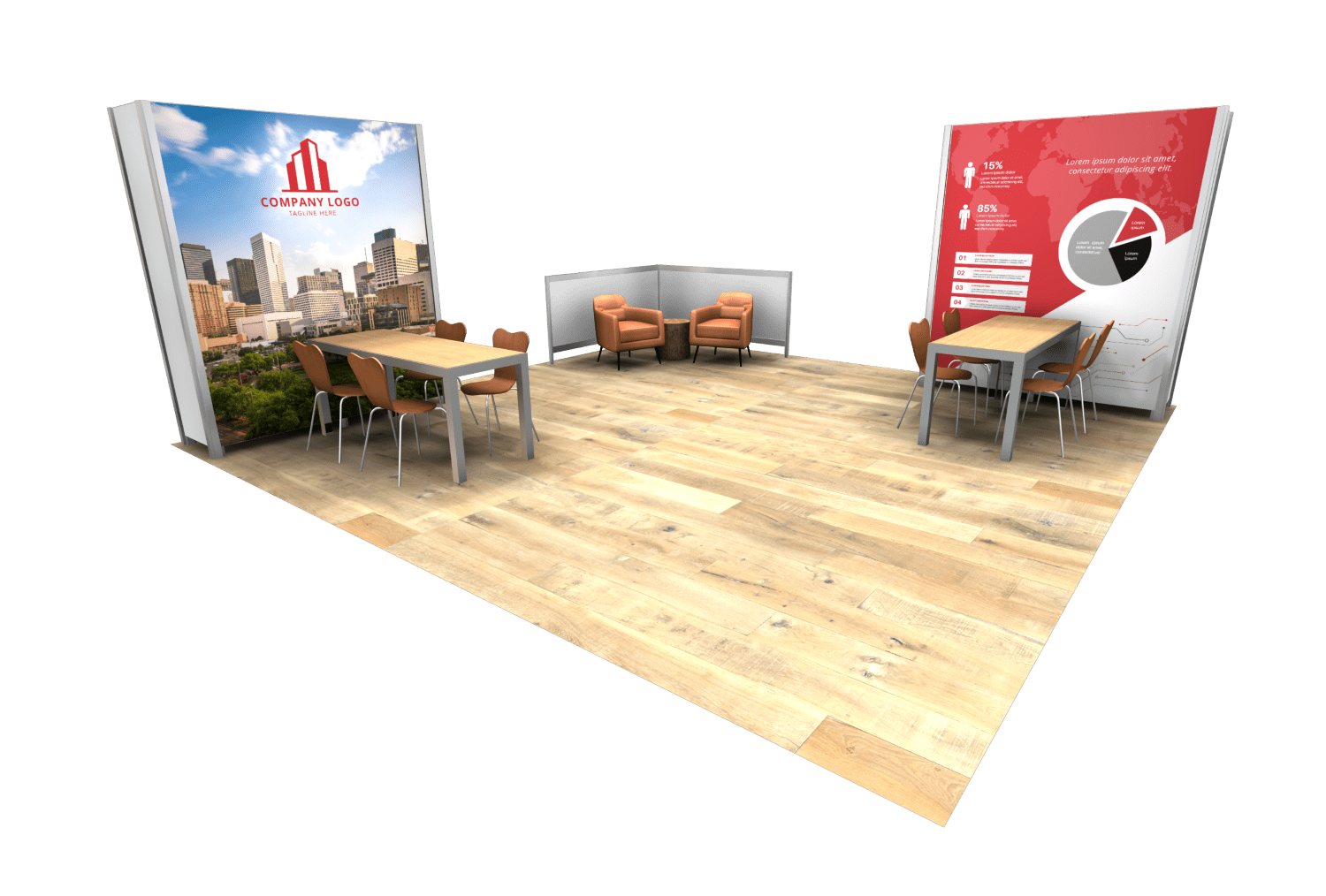 Stand H – 6 mètres de large
