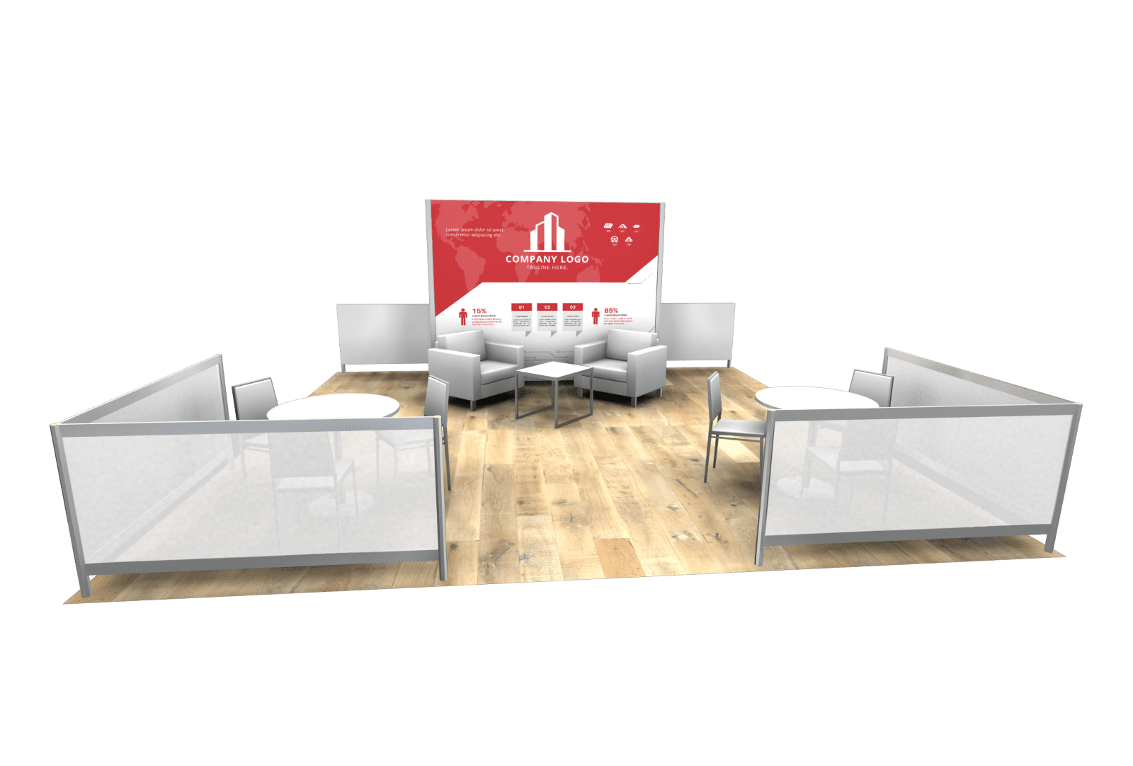 Stand J – 6 mètres de large